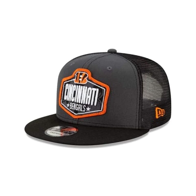 Grey Cincinnati Bengals Hat - New Era NFL NFL Draft 9FIFTY Snapback Caps USA1752046